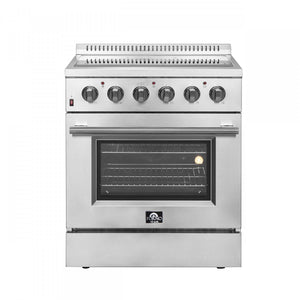 Forno Galiano 30" Stainless Steel Freestanding Electric Range With True Convection And Air Fry (4.32 Cu. Ft.) - FFSEL6083-30