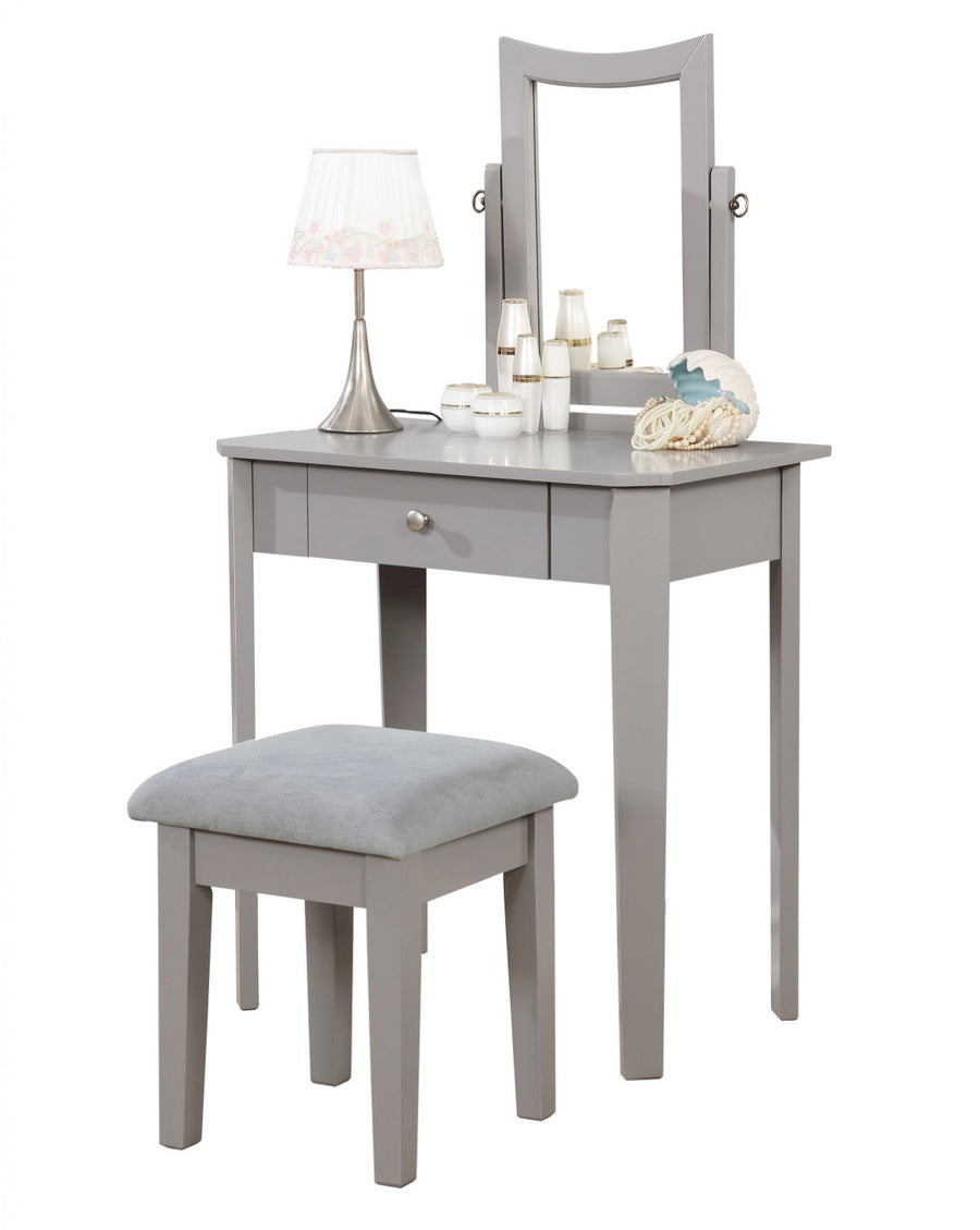 Kyrie Vanity Table Set - Grey