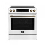Forno Donatello White Slide-in Induction Range with True Convection (5.0 Cu. Ft.) - FFSIN0905-30WHT