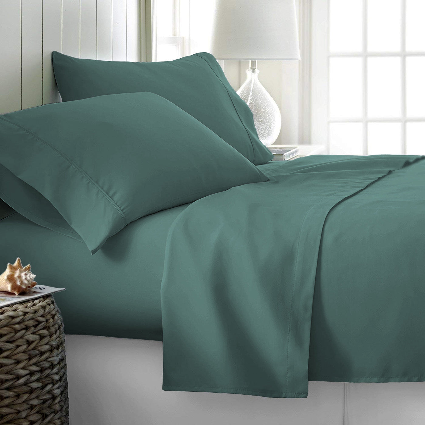 Rize Queen Sheet Set - Teal