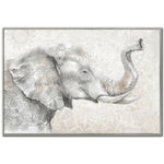 Elephant Reverie Wall Art - Grey/Beige - 32 X 48