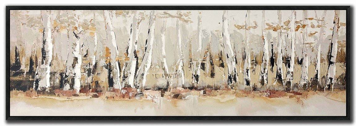 Silent Trunks Wall Art - Gold/Ivory - 20 X 60