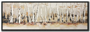 Silent Trunks Wall Art - Gold/Ivory - 20 X 60