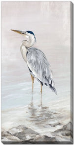 Wading in Calm I Wall Art - Blue/White - 10 X 20