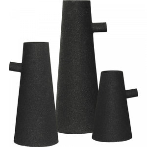 Aflyntia Vase - Matte Black - Set of Three