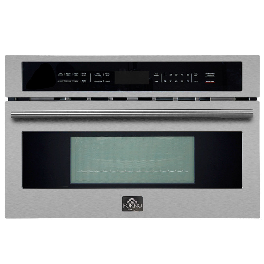 Forno Oliena Stainless Steel 30" Built-In Microwave Convection Oven (1.6 Cu. Ft.) - FMWDR3093-30