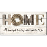 Welcome Home Wall Art - Brown/Beige - 30 X 60