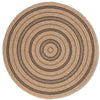 Avanos Circles Indoor/Outdoor Rug - 6ft Round - Beige/Black