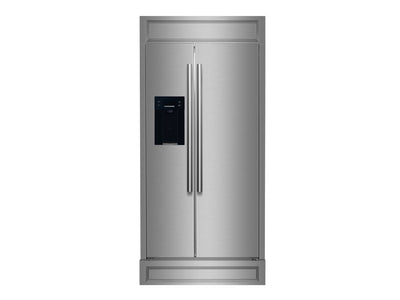 Forno Salerno 40" Stainless Steel Built-In Side-by-Side Refrigerator With Ice & Water Dispenser (20 Cu. Ft.) - FFRBI1844-40MG