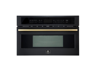 Forno Oliena Black 30" Built-In Microwave Convection Oven (1.6 Cu. Ft.) - FMWDR3093-30BLK