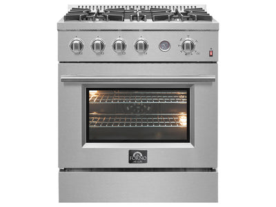 Forno Marco 30" Stainless Steel Freestanding Gas Range (4.32 Cu. Ft.) - FFSGS6277-30