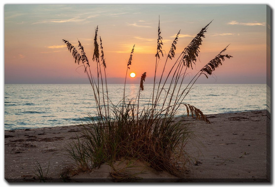 Dune Silhouette Wall Art - Orange/Brown - 38 X 60