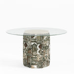 Sundre 54" Round Dining Table - Deja Khaki