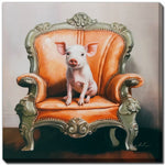 Velvet Throne I Wall Art - Multi-Colour - 24 X 24