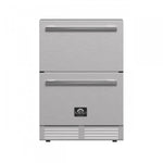Forno Cosenza Stainless Steel 24" Built-in Undercounter Indoor/Outdoor Drawer Freezer with Ice Maker (4.69 Cu. Ft.) - FDRBI1838-24S