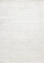 Hillary Modern Lines Area Rug - Cream - 7' X 10'