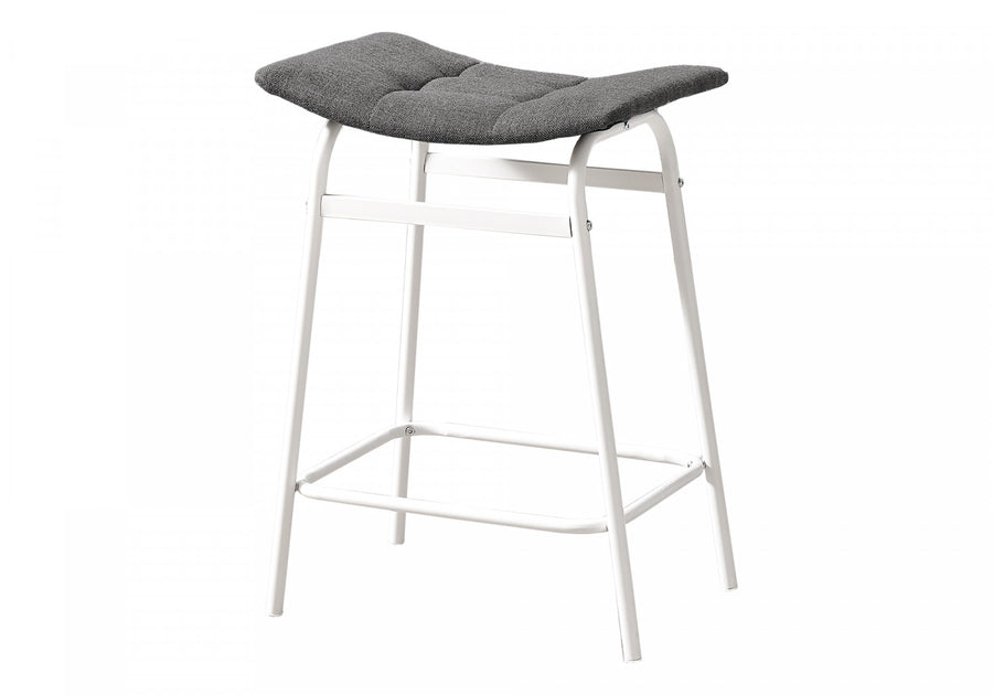 Baffin Counter Stool - White/Grey - Set Of Two