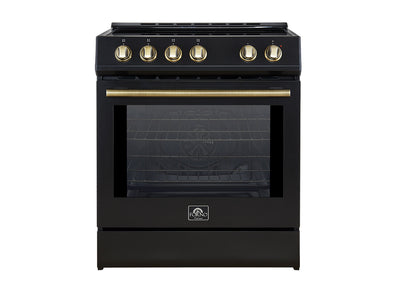 Forno Leonardo Black Slide-In Induction Range (5.0 Cu. Ft.) - FFSIN0982-30BLK