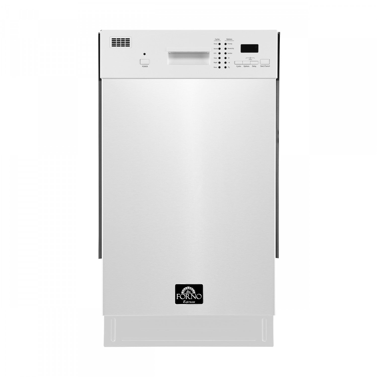 Forno Polo 18" White Built-in Front Control Dishwasher (52 dBa) - FDWBI8041-18WHT
