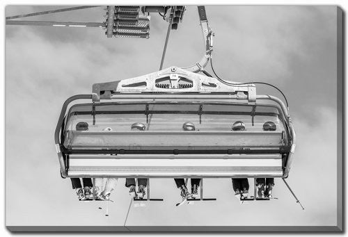 Alpine Memories Wall Art - White/Grey - 30 X 45