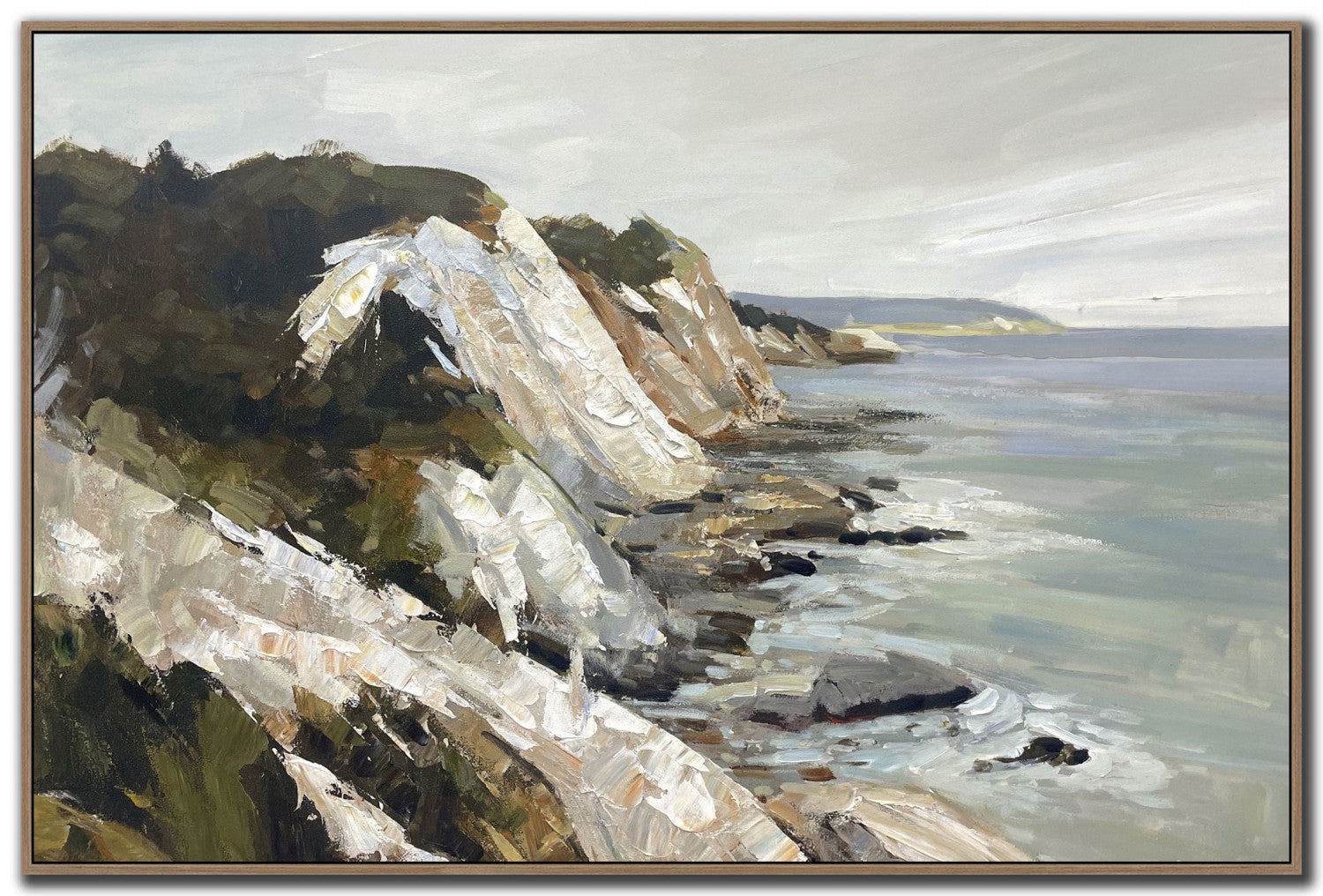 Crashing Serenity Wall Art - Green/Blue/Brown - 30 X 45