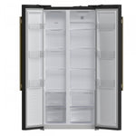 Forno Salerno 15.6 Cu.Ft. 33" Black Freestanding Side-by-side Refrigerator - FFRBI1805-33BLK