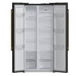 Forno Salerno 33" Black Freestanding Side-by-side Refrigerator (15.6 Cu. Ft.) - FFRBI1805-33BLK