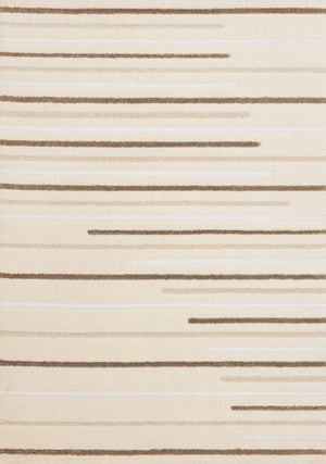 Sasha Soft Modern Lines Area Rug - Cream - 8' X 11'