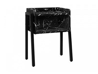 Jora Side Table - Marble Black