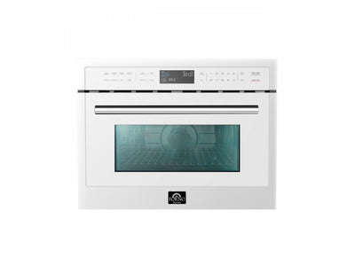 Forno Oliena White 24" Built-In Microwave Convection Oven (1.6 Cu. Ft.) - FMWDR3093-24WHT