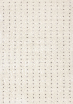 Palmer Casual Contemporary Speckled Area Rug - White Grey - 5' X 8'