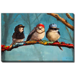 The Cool Birds Club Wall Art - Multi-Colour - 30 X 45