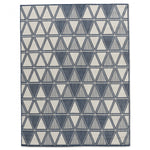 Cabana Triangles Indoor/Outdoor Rug - 3' x 5' - Blue