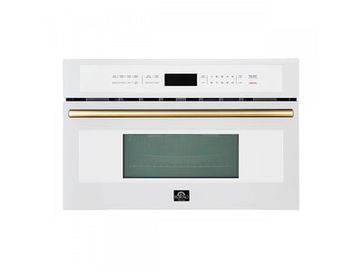 Forno Oliena White 30" Built-In Microwave Convection Oven (1.6 Cu. Ft.) - FMWDR3093-30WHT