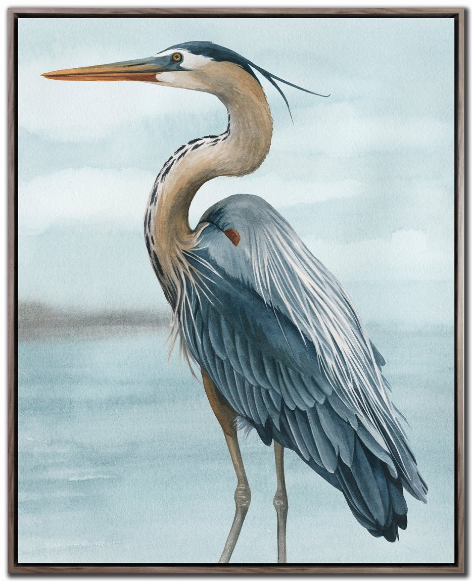 Marshside Majesty II Wall Art - Blue/White - 30 X 24
