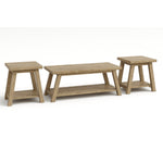 Dayton 3-Piece Coffee Table Set - Dark Oak