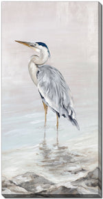 Wading in Calm I Wall Art - Blue/White - 20 X 40