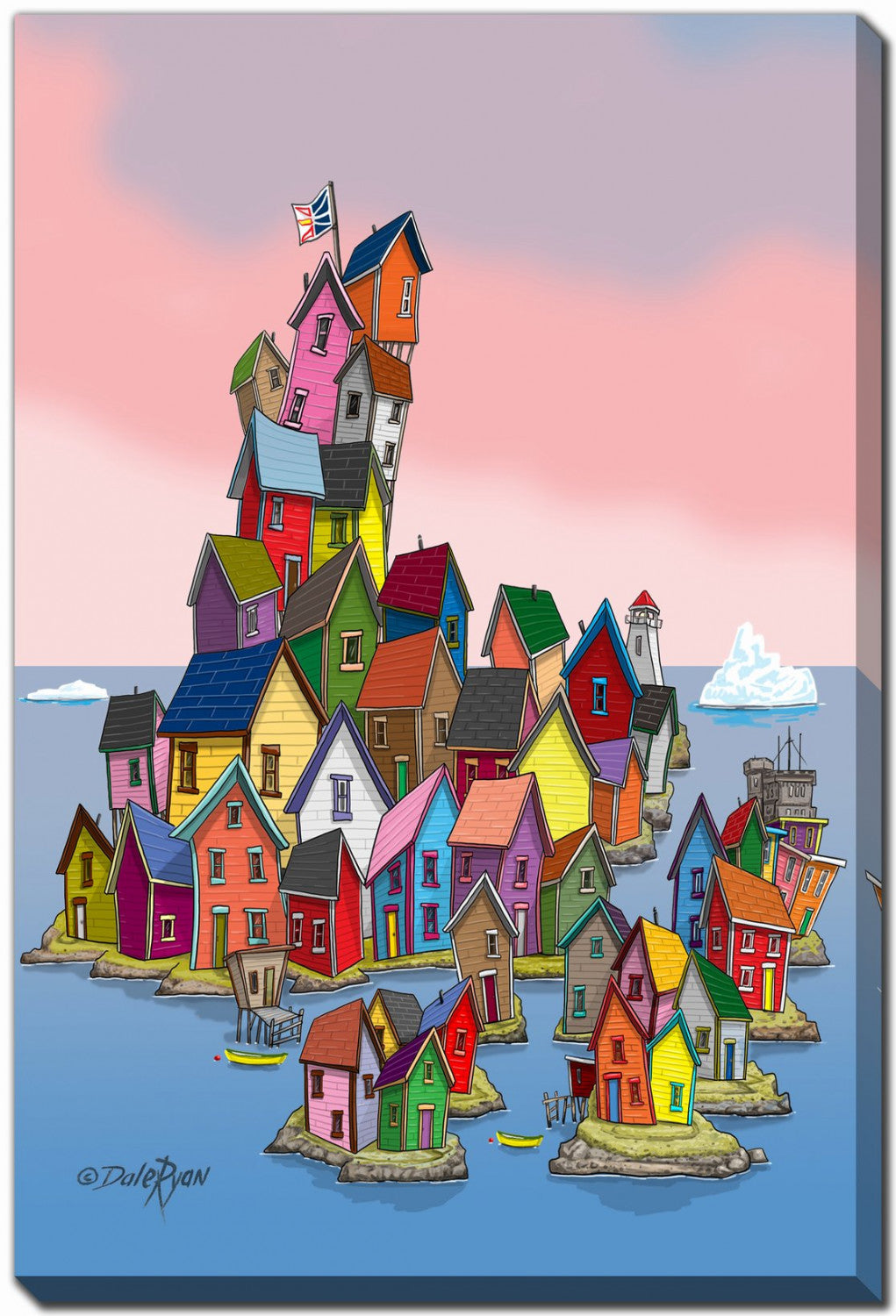 Island of Colour Wall Art - Multi-Colour - 16 X 20