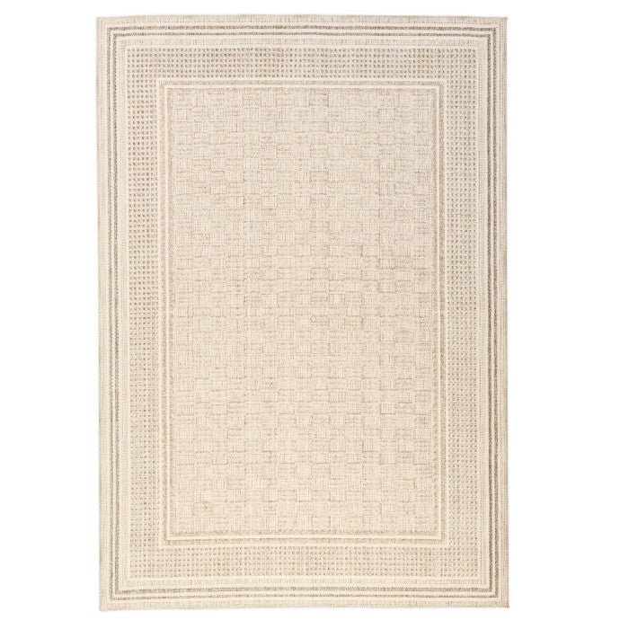 Naturale Bordered Rug - 5' x 8' - Beige
