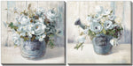 Garden Gatherings Wall Art - Blue/White - 16 X 16 - Set of Two