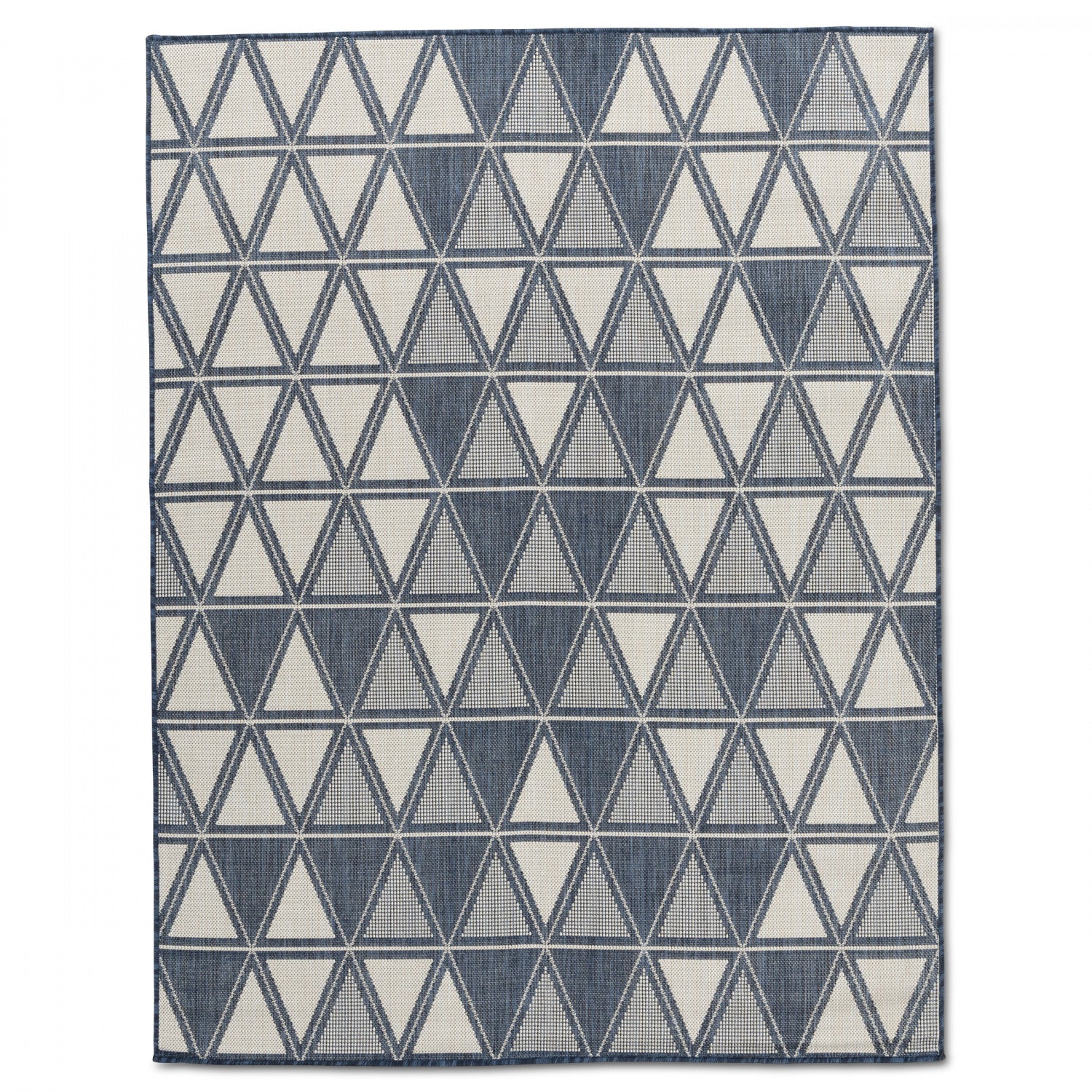 Cabana Triangles Indoor/Outdoor Rug - 5' x 7' - Blue