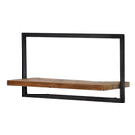 Bayan Metal Frame Wall Box I - Teak