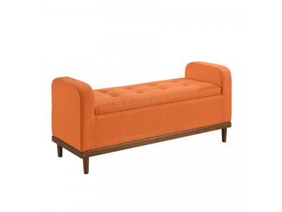 Elayne Ottoman Bench - Orange