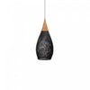 Bayan Horn Pendant Large - Black