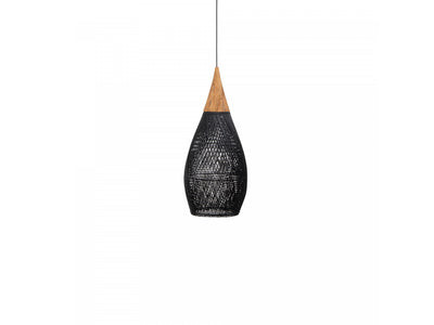 Bayan Horn Pendant Large - Black