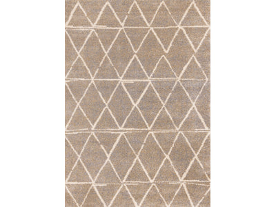 Halle Casual Contemporary Trellis Area Rug - Greige Cream - 8' X 11'