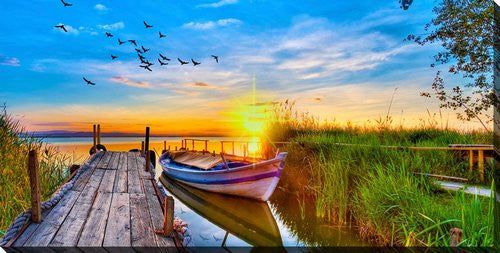 Dockside Dreams Wall Art - Multi-Colour - 10 X 20