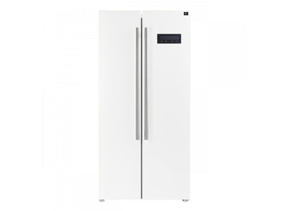 Forno Salerno 33" 15.6 Cu.Ft. White Freestanding Side-by-Side Refrigerator - FFRBI1805-33WHT