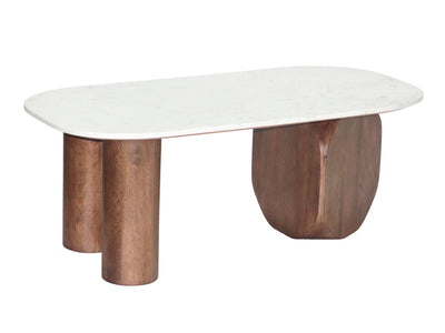 Isolde Coffee Table - Walnut/Off-White