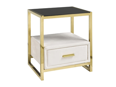 Rhett Night Table - Cream
